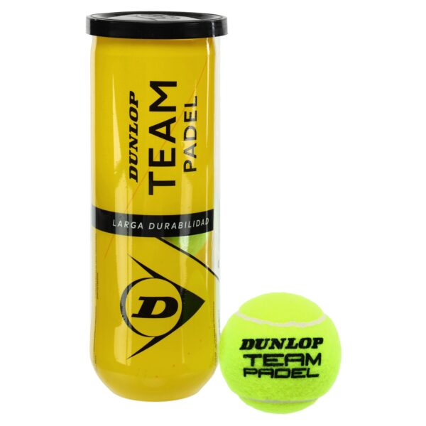 Мячи для большого тенниса DUNLOP TEAM PADEL 3шт салатовый