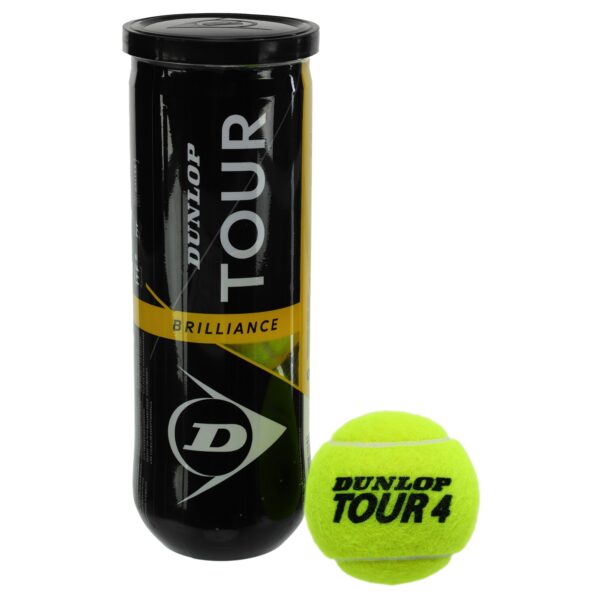Мячи для большого тенниса DUNLOP TOUR BRILLIANCE 3шт салатовый