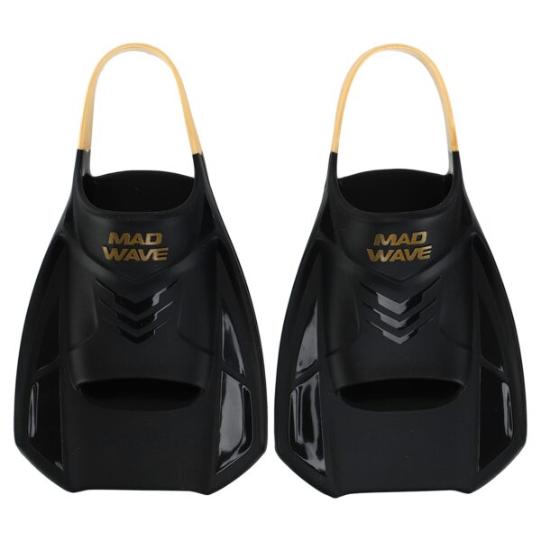 Ласты тренировочные с открытой пяткой MadWave Open Heel Training размер 31-45 черный