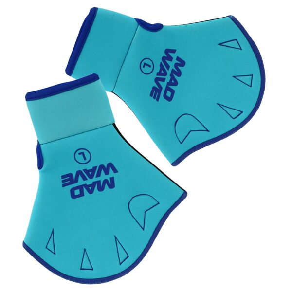 Акваперчатки для аквафитнеса Aquafitness gloves MadWave бирюзовый