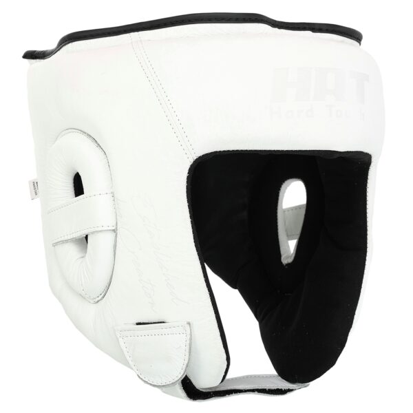 Шлем боксерский открытый кожаный HARD TOUCH белый
