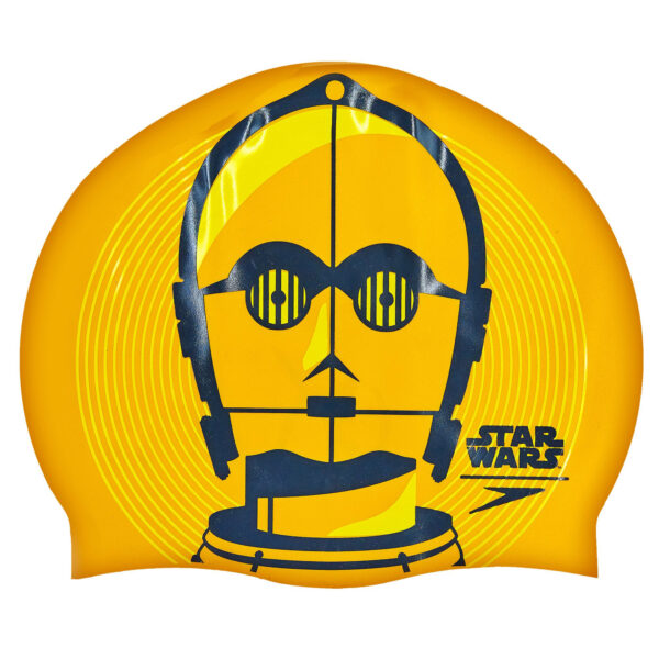 Шапочка для плавания силиконовая для взрослых SPEEDO Star Wars оранжевый-черный