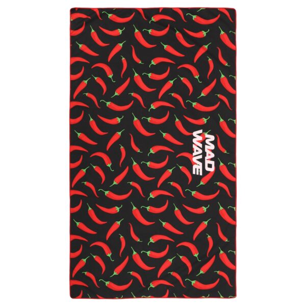 Полотенце спортивное 140x80см MadWave SPICY черный
