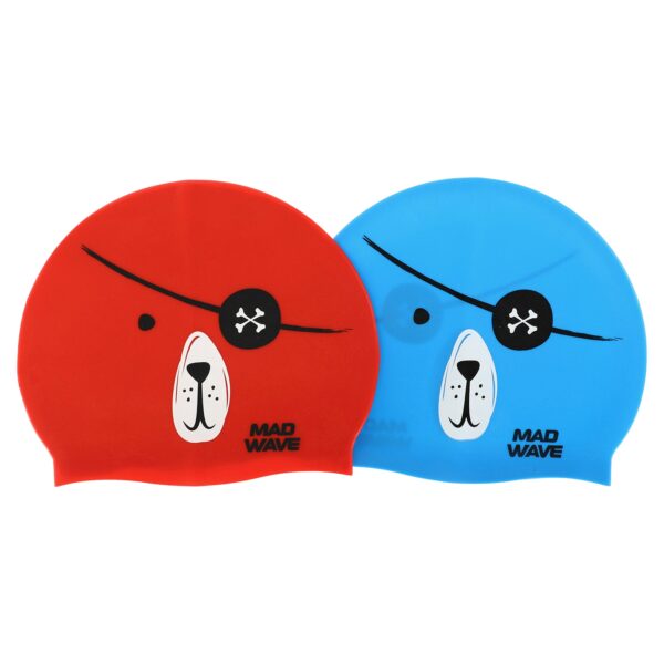 Шапочка для плавания силиконовая юниорская MadWave Junior PIRATE
