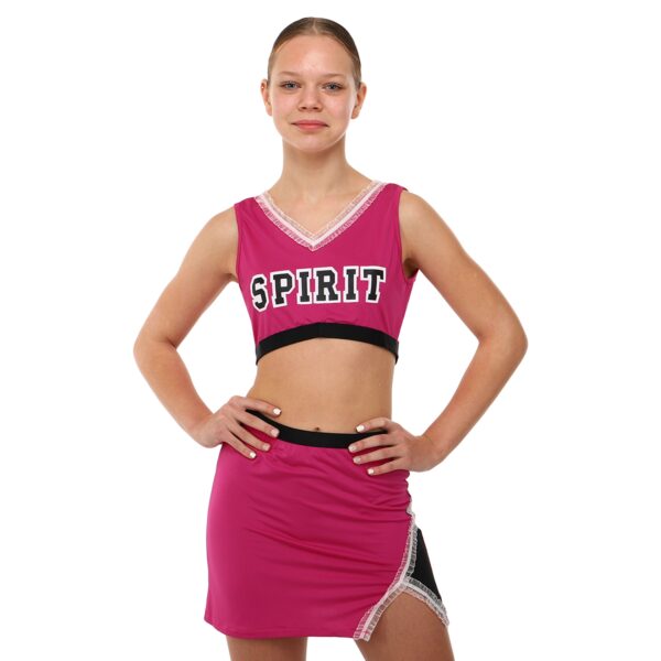 Костюм для чирлидинга топ и прямая мини-юбка размер S-M