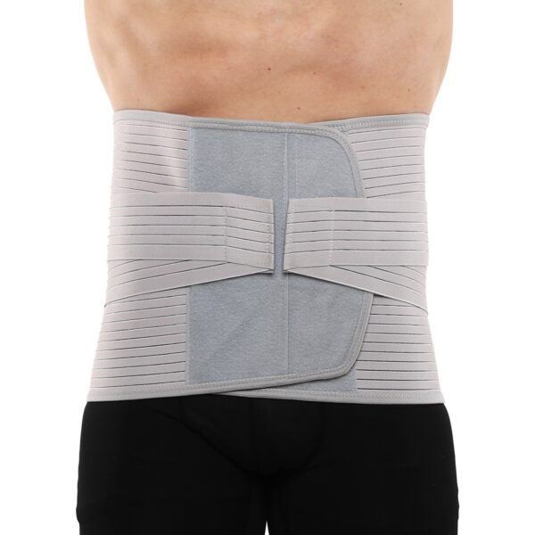 Пояс корсет для поддержки поясницы с металлическими вставками SIBOTE M-2XL белый