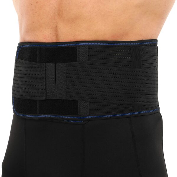 Пояс корсетный для поясницы с 5 ребрами жесткости и магнитными турмалиновыми накладками SIBOTE M-XL черный