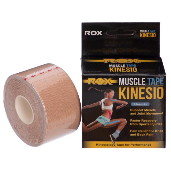 Кинезио тейп для лица и тела Kinesio tape ROX размер 5м