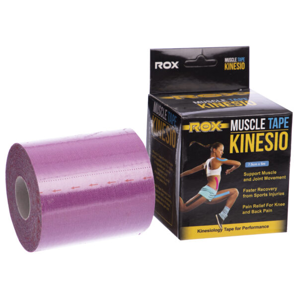 Кинезио тейп для лица и тела Kinesio tape ROX размер 5м