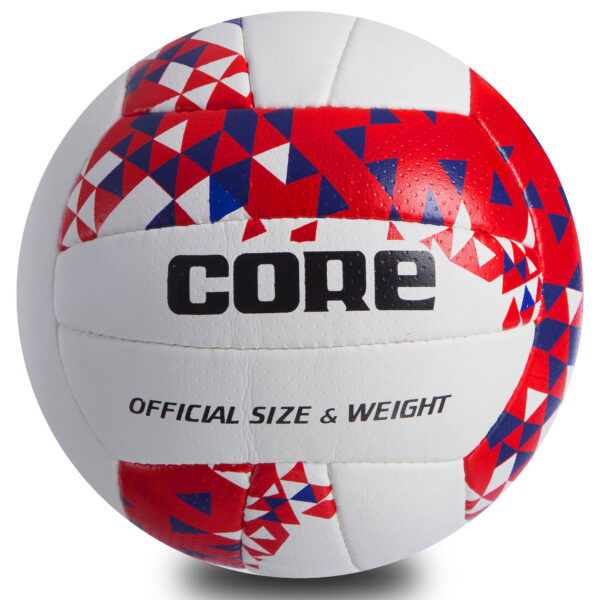 Мяч волейбольный Composite Leather CORE №5 белый-красный