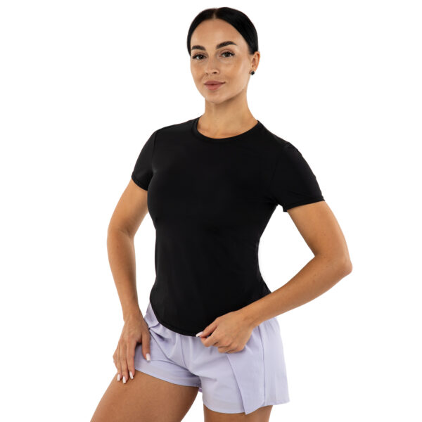 Футболка женская спортивная черная VSX S-XL