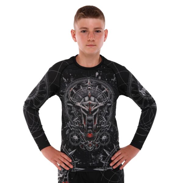 Рашгард лонгслив детский VENUM 2XS-L черный