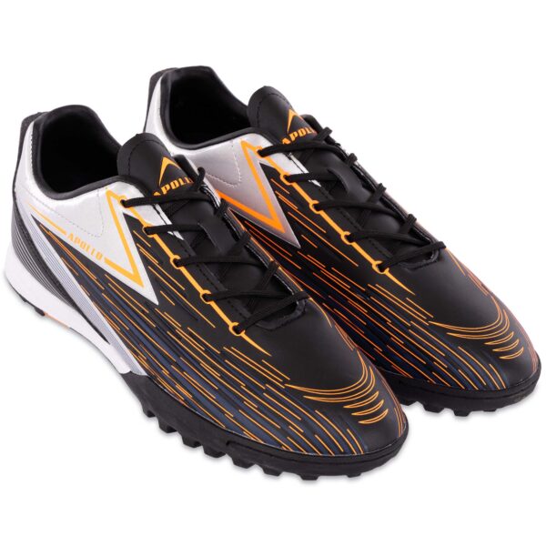 Сороконожки футбольные APOLLO размер 41-45 черный-оранжевый