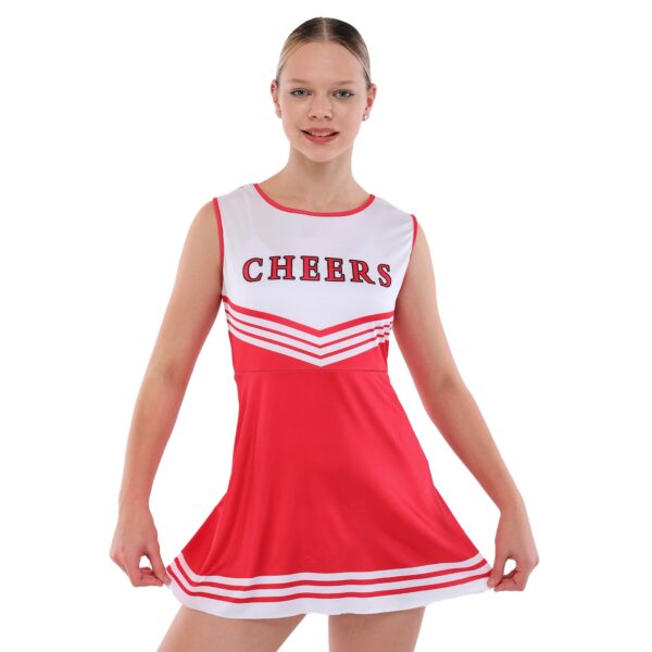 Платье для чирлидинга без рукавов размер S-2XL