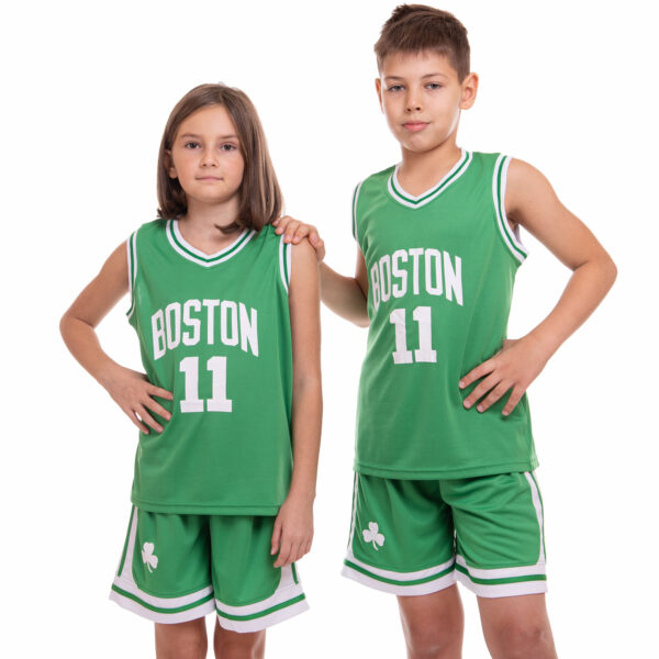 Форма баскетбольная детская NBA Boston Celtics 11 зеленый-белый