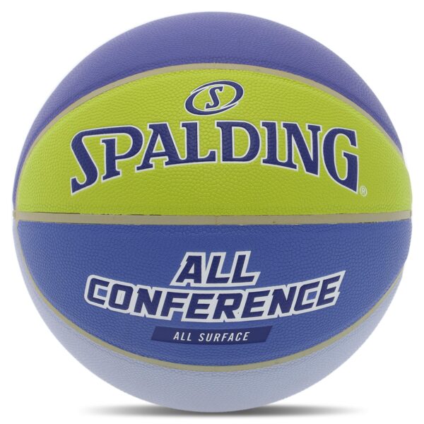 Мяч баскетбольный SPALDING ALL CONFERENCE размер 7 синий-желтый
