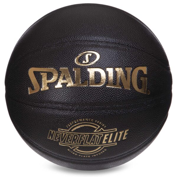 Мяч баскетбольный SPALDING NEVERFLAT ELITE размер 7 черный