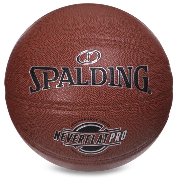 Мяч баскетбольный SPALDING NEVERFLAT PRO размер 7 оранжевый