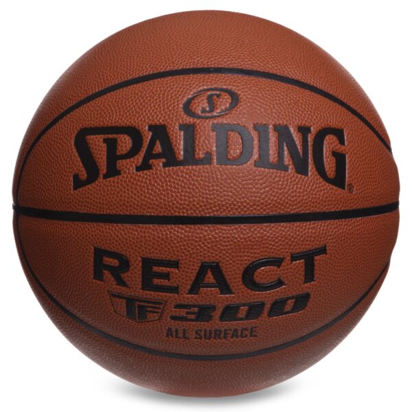 Мяч баскетбольный SPALDING REACT TF300 размер 7 оранжевый