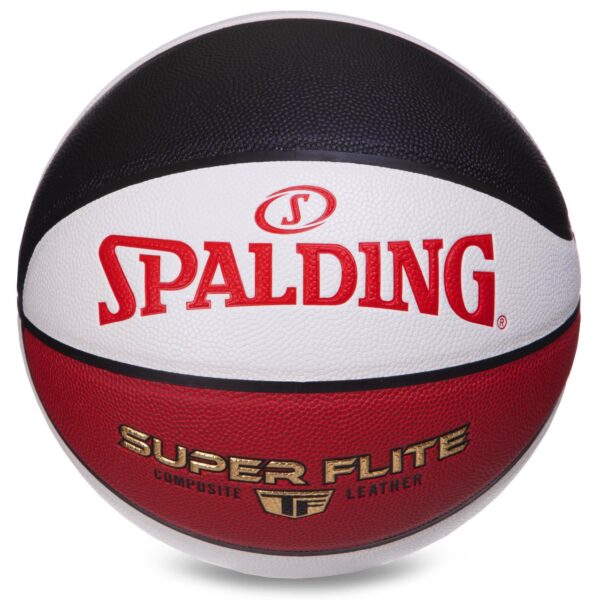 Мяч баскетбольный SPALDING SUPER FLITE размер 7 белый-красный
