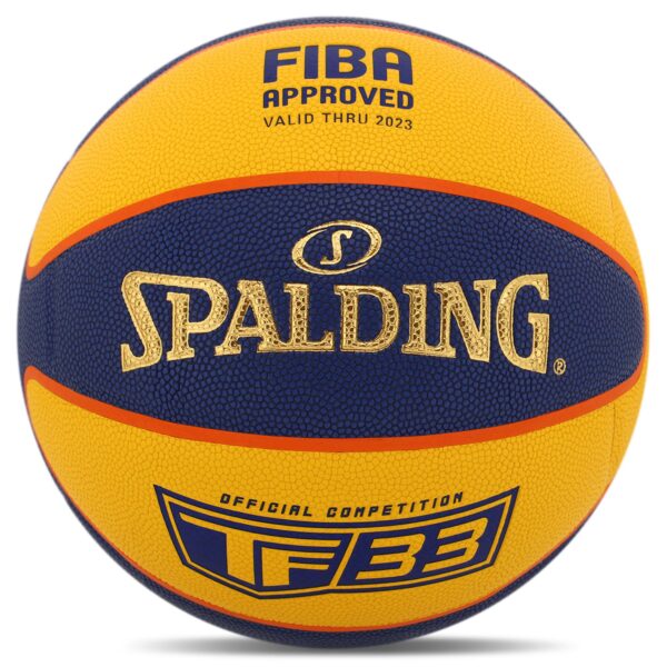 Мяч баскетбольный SPALDING TF 33 GOLD размер 6 синий-желтый