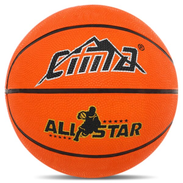 Мяч баскетбольный резиновый CIMA BASKET размер 7 оранжевый