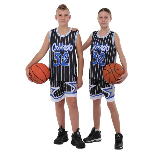 Форма баскетбольная детская NBA клуб Orlando Magic 32 S-2XL черный-белый