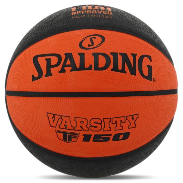 Мяч баскетбольный резиновый SPALDING VARSITY FIBA TF 150 размер 6 оранжевый-черный