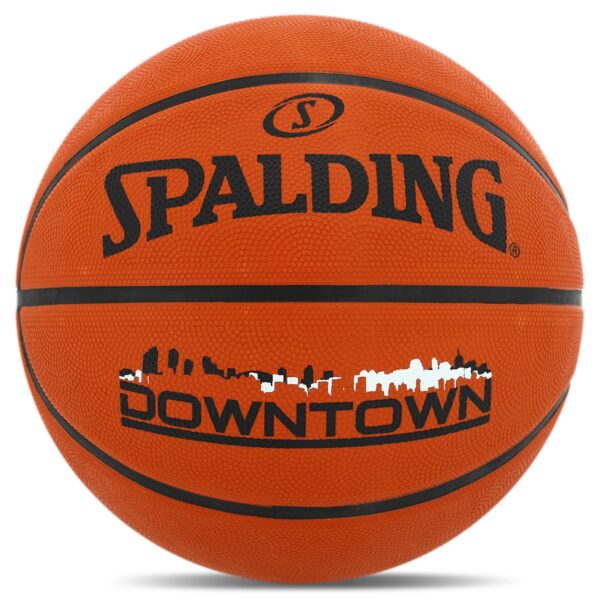 Мяч баскетбольный резиновый SPALDING DOWNTOWN размер 7 оранжевый