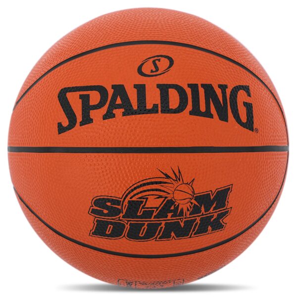 Мяч баскетбольный резиновый SPALDING SLAM DUNK №5 оранжевый