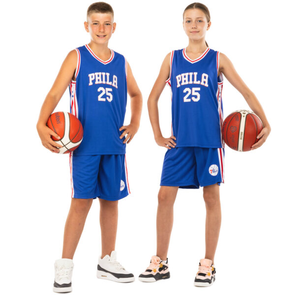 Форма баскетбольная детская NBA клуб Philadelphia 76ers 25 S-2XL