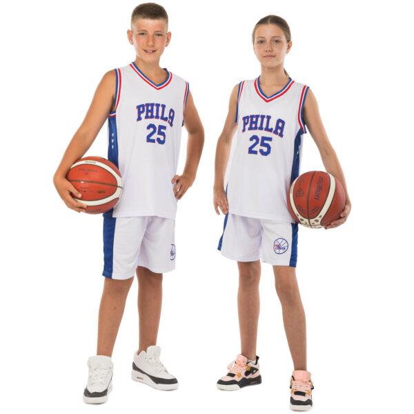 Форма баскетбольная детская NBA клуб Philadelphia 76ers 25 S-2XL