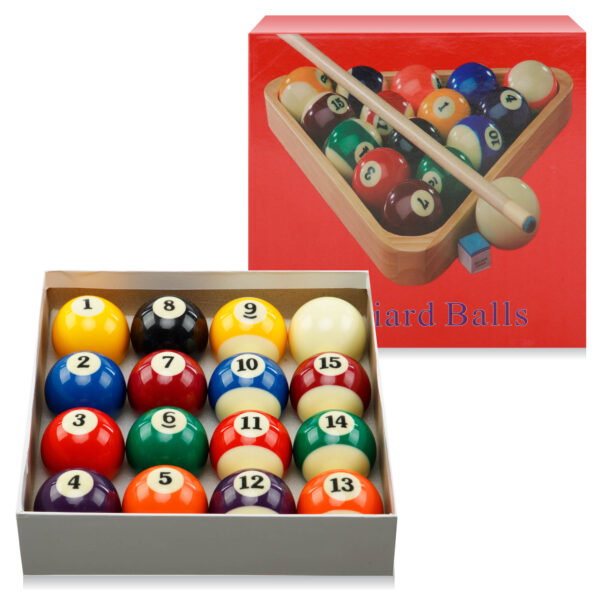 Шары бильярдные для пула 57мм SPOINT 57 мм разноцветный