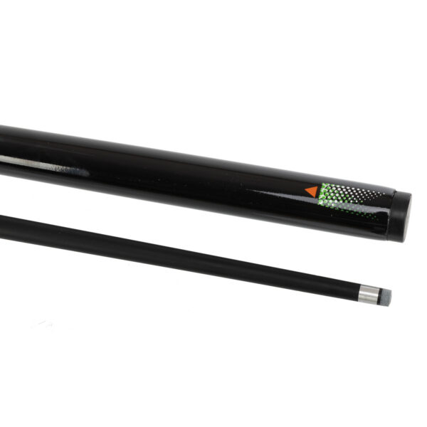 Кий бильярдный для пула двухсоставной разборной разборной CARBON 145x1,3см черный