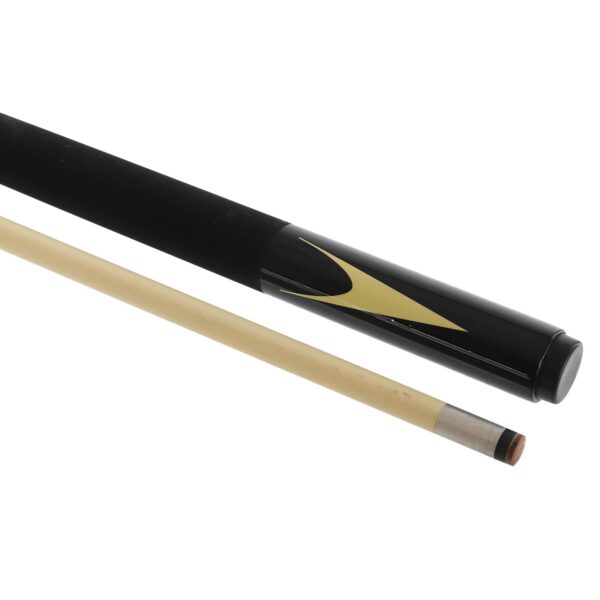 Кий бильярдный для русской пирамиды двухсоставной разборной GRAMAX CARBON 160x1,3см черный-бежевый
