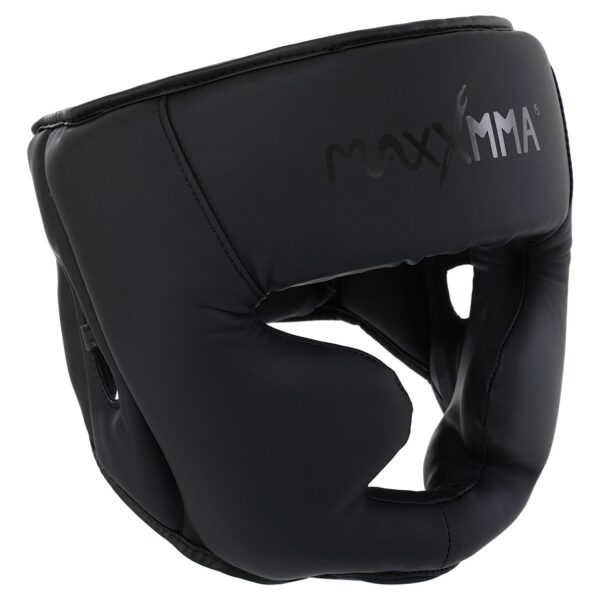 Шлем боксерский с полной защитой и подшлемником MAXXMMA S-XL черный