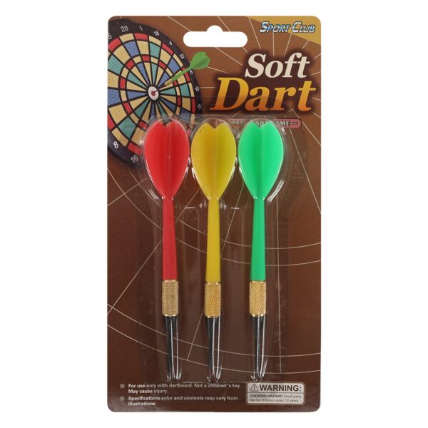 Дротики для игры в дартс безопасные Baili 6гр 3шт