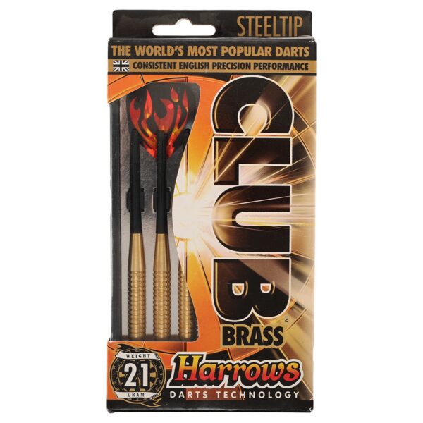 Дротики для игры в дартс цилиндрические Harrows CLUB BRASS HARROWS 3шт