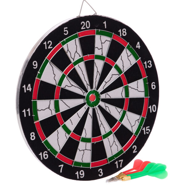 Дартс из Флока Flocked 6 дротиков и мишень Baili 12"х1/2" (30х1,3см)