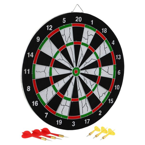 Дартс из Флока Flocked 6 дротиков и мишень Baili 17"х1/2" (43х1,3см)