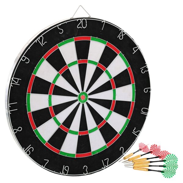 Дартс из Флока Flocked 6 дротиков и мишень Baili 18"х1" (46х2,5см)