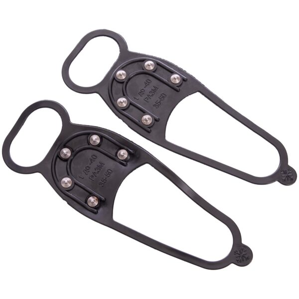 Ледоступы ледоходы 10шт антискользящие накладки на обувь 5 шипов черный