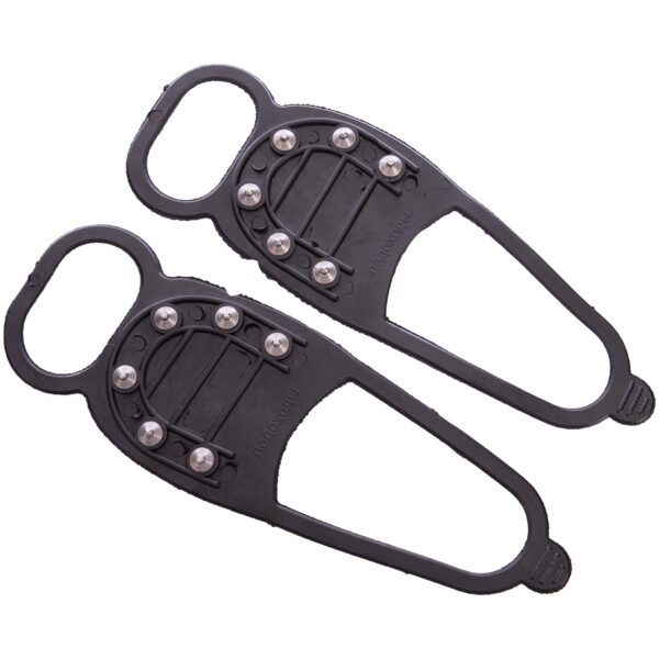 Ледоступы ледоходы 10шт антискользящие накладки на обувь 6 шипов черный