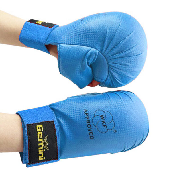Перчатки накладки для каратэ синие XS-L