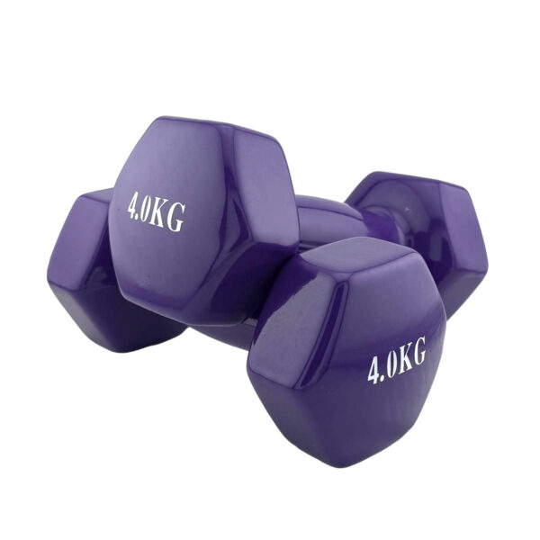 Гантель для фитнеса с виниловым покрытием 4кг 2шт