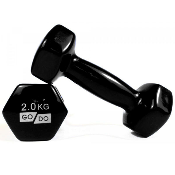 Гантель для фитнеса с виниловым покрытием 2кг 2шт
