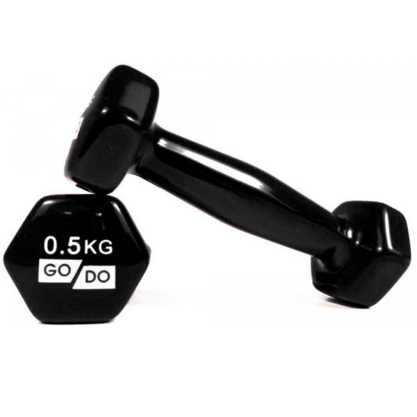 Гантель для фитнеса с виниловым покрытием 0.5кг 2шт