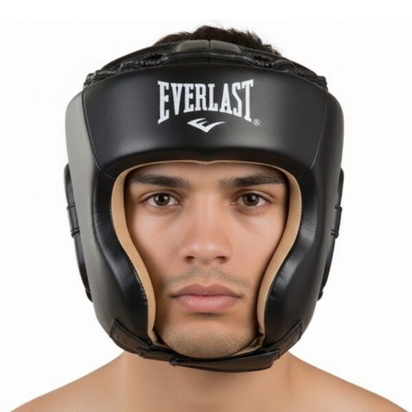 Шлем боксерский открытый Everlast черный