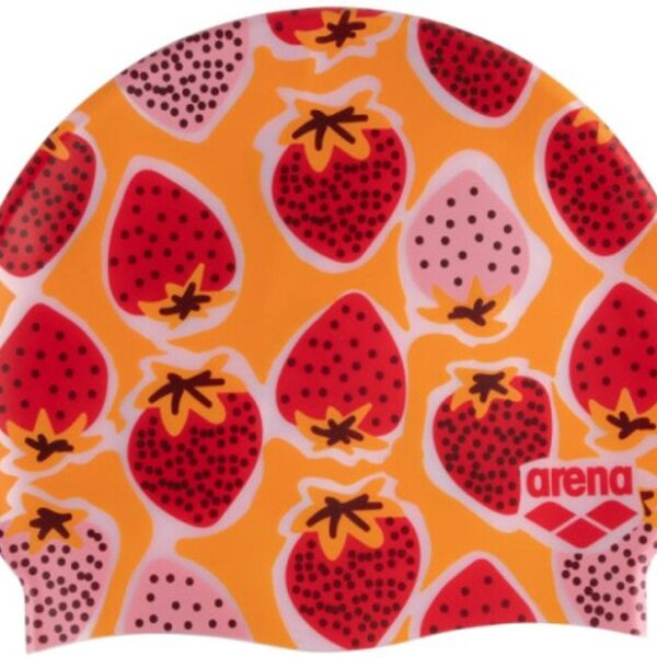 Шапка для плавания Arena PRINT JR клубника