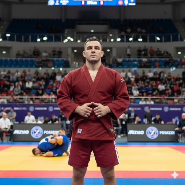 Кимоно для самбо куртка шорты и пояс (130-190см) красный